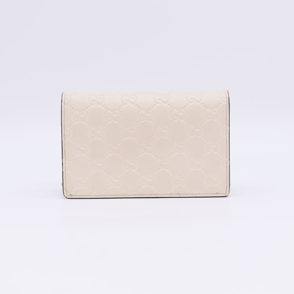 Guccissima Mini Cherry Chain Bag in White B23091