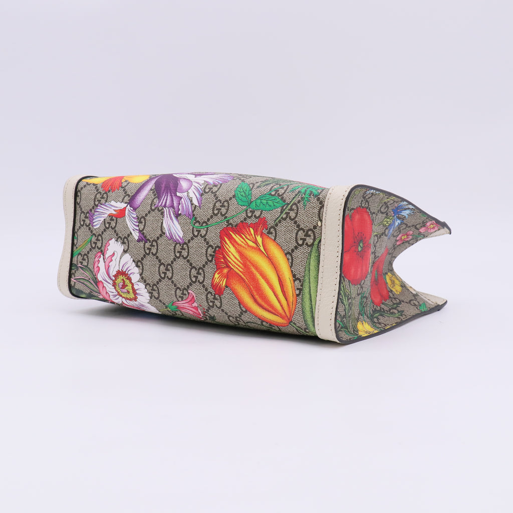 Gucci Small GG Supreme Flora Padlock Shoulder Bag twins LDJ5464