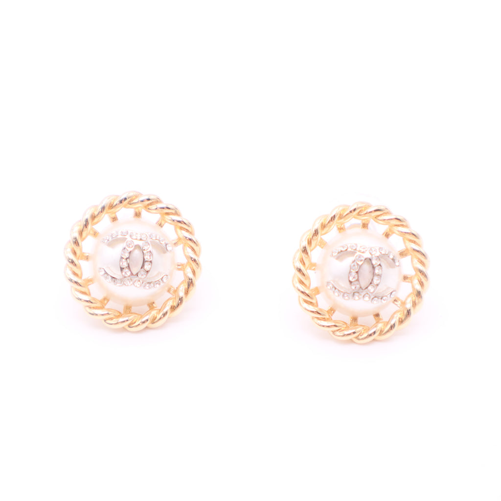 Coco Mark Chain Earrings Twins