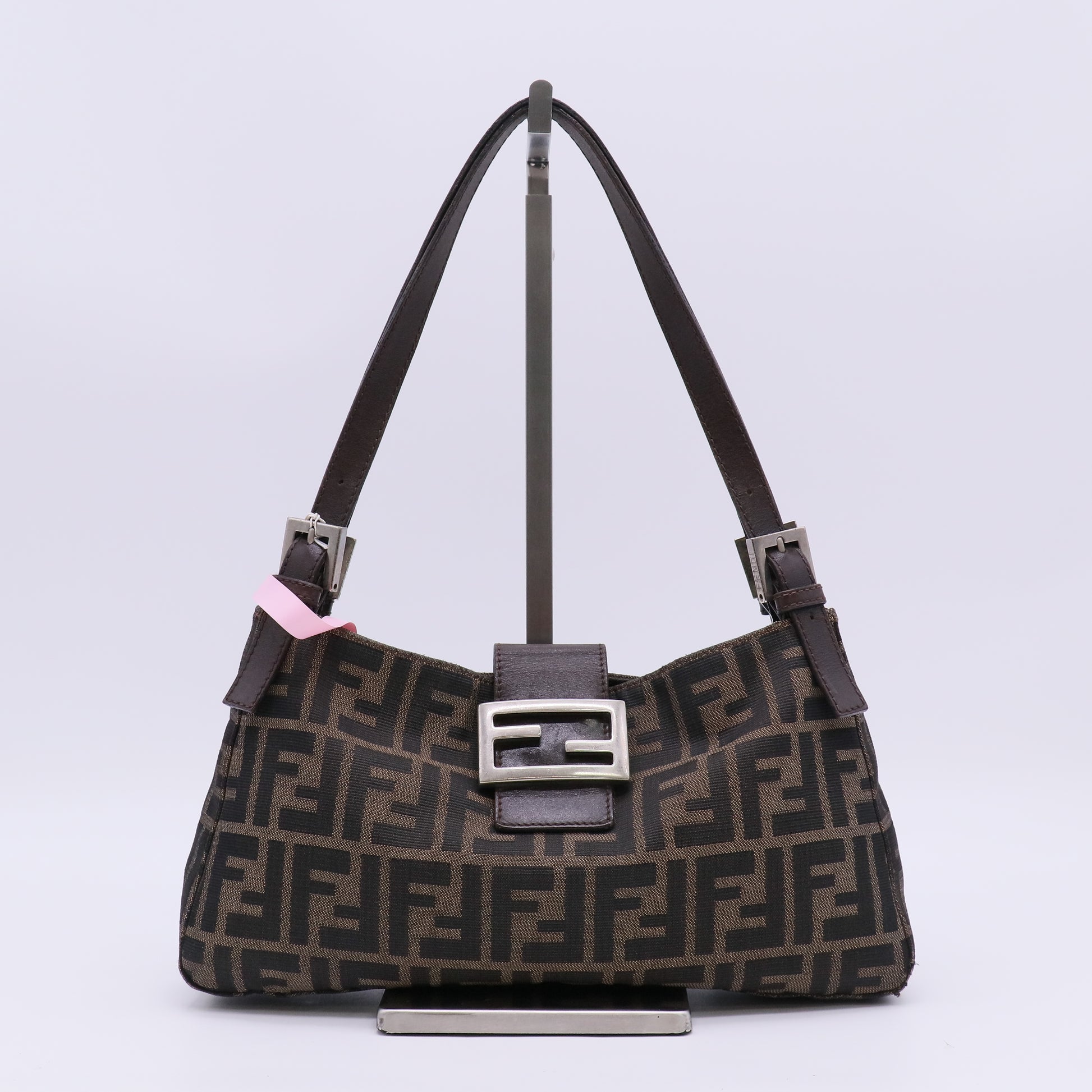 Fendi Vintage Zucca Canvas Shoulder Bag twins LDJ5461