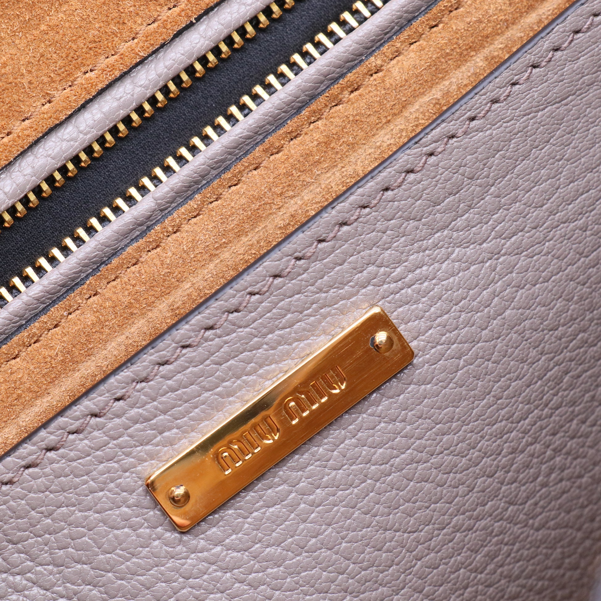 MiuMiu  Madras leather crossbody bag twins