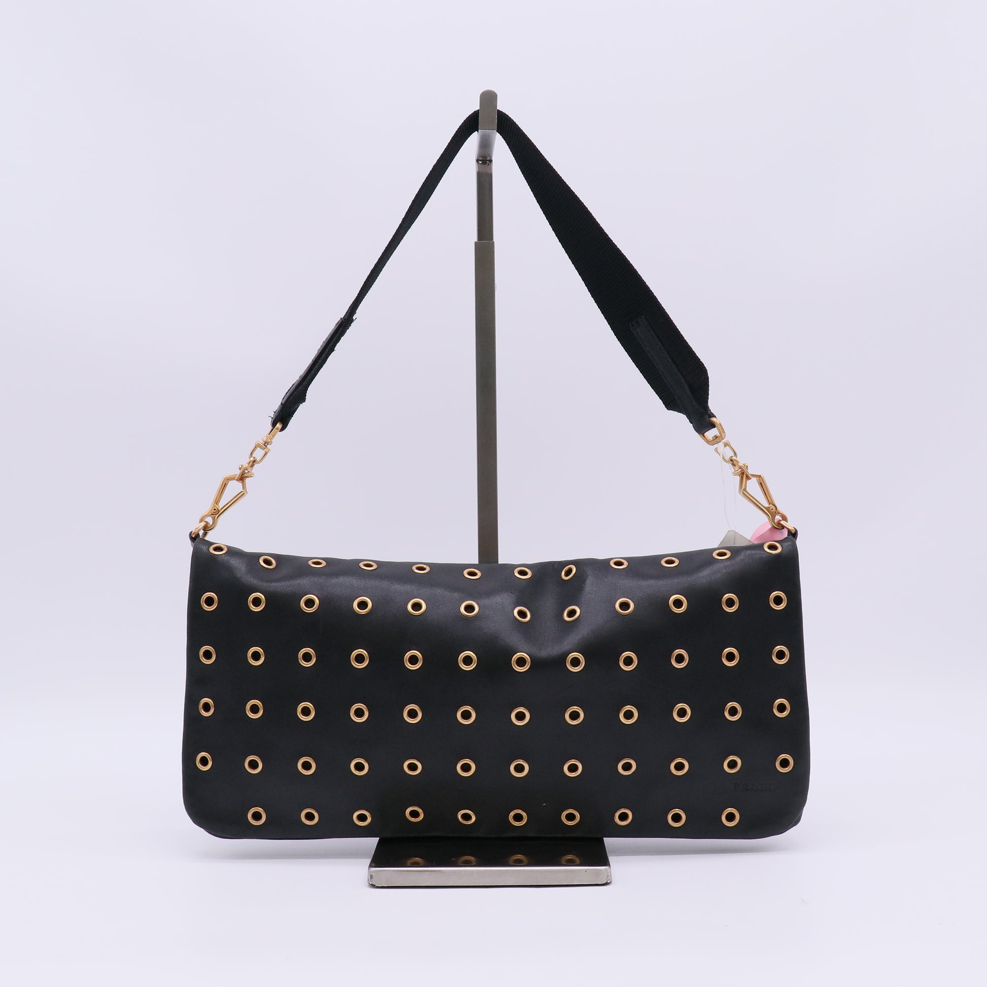 Prada Leather Grommet Pochette twins LDJ5463