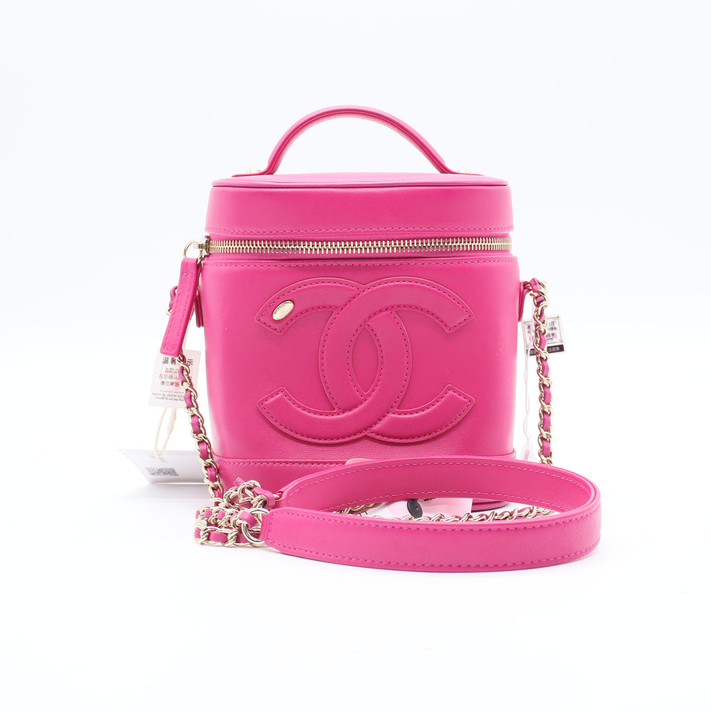 Chanel CC Mania Vanity Case Lambskin twins LDJ3486