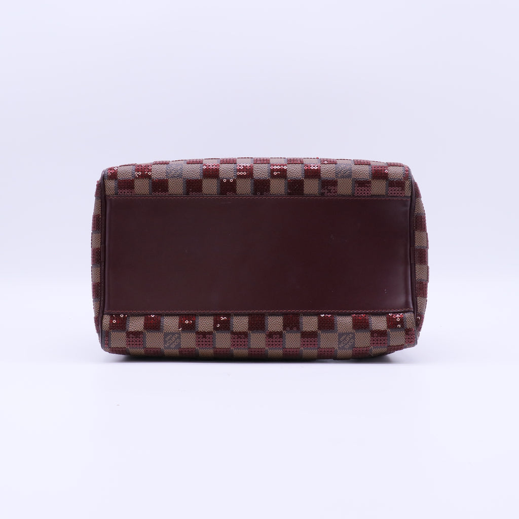 Damier Ebene Speedy 30 Paillettes Sequin twins LDJ4060