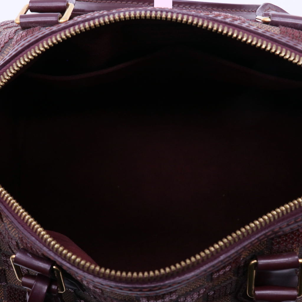 Damier Ebene Speedy 30 Paillettes Sequin twins LDJ4060