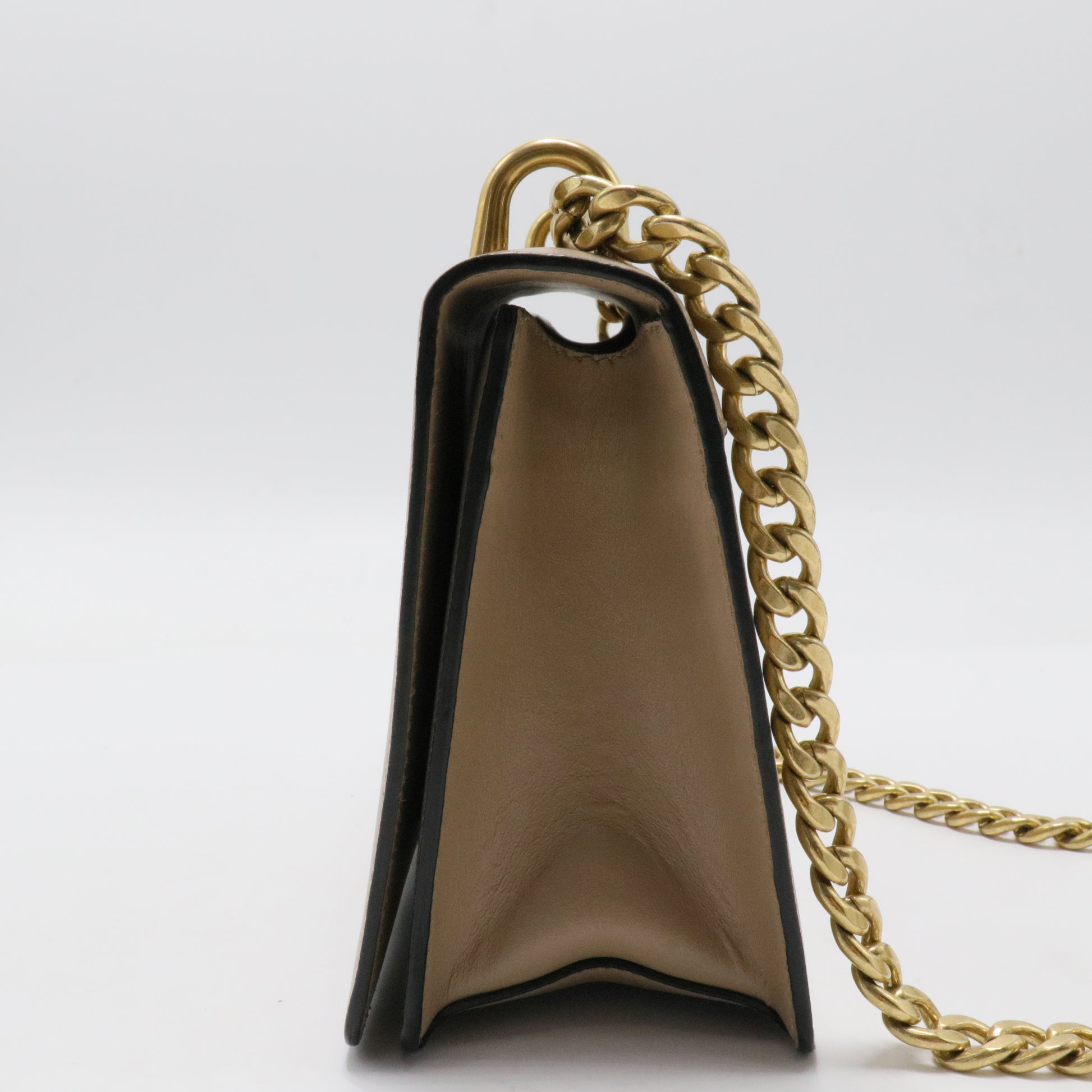 Chain Flap Bag Saffiano Leather Small