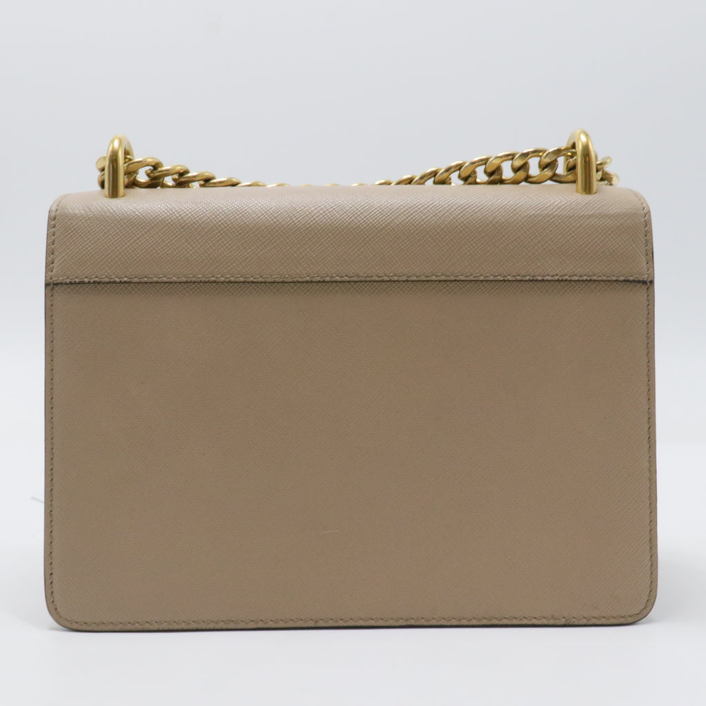 Chain Flap Bag Saffiano Leather Small