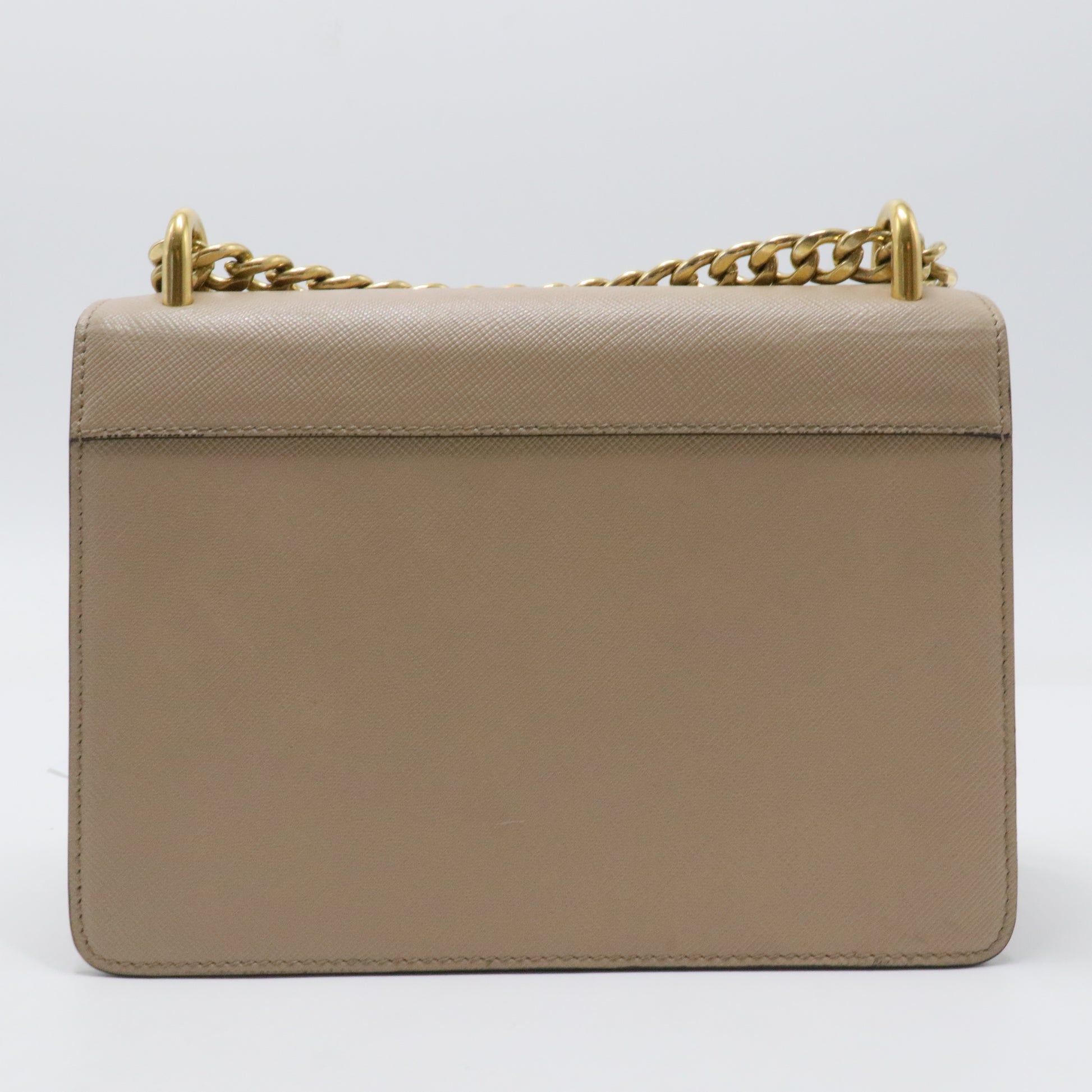Chain Flap Bag Saffiano Leather Small