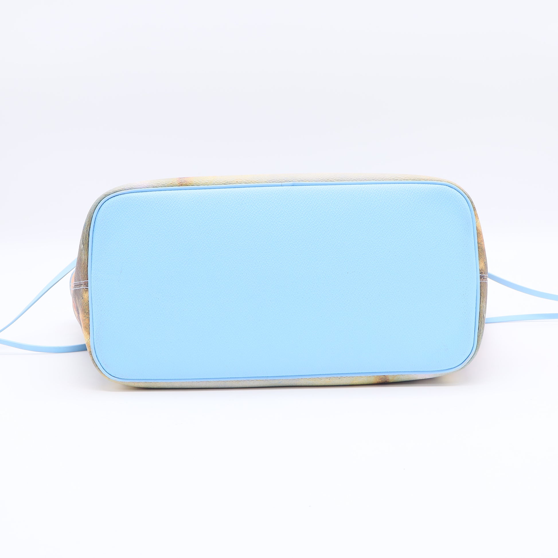 Louis Vuitton Neverfull NM Tote Limited Edition Jeff Koons Turner Print Canvas MM Twins LDJ3494