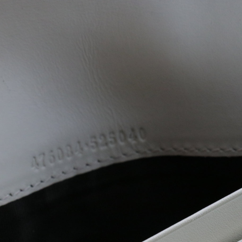White Sylvie Leather Continental Long Wallet