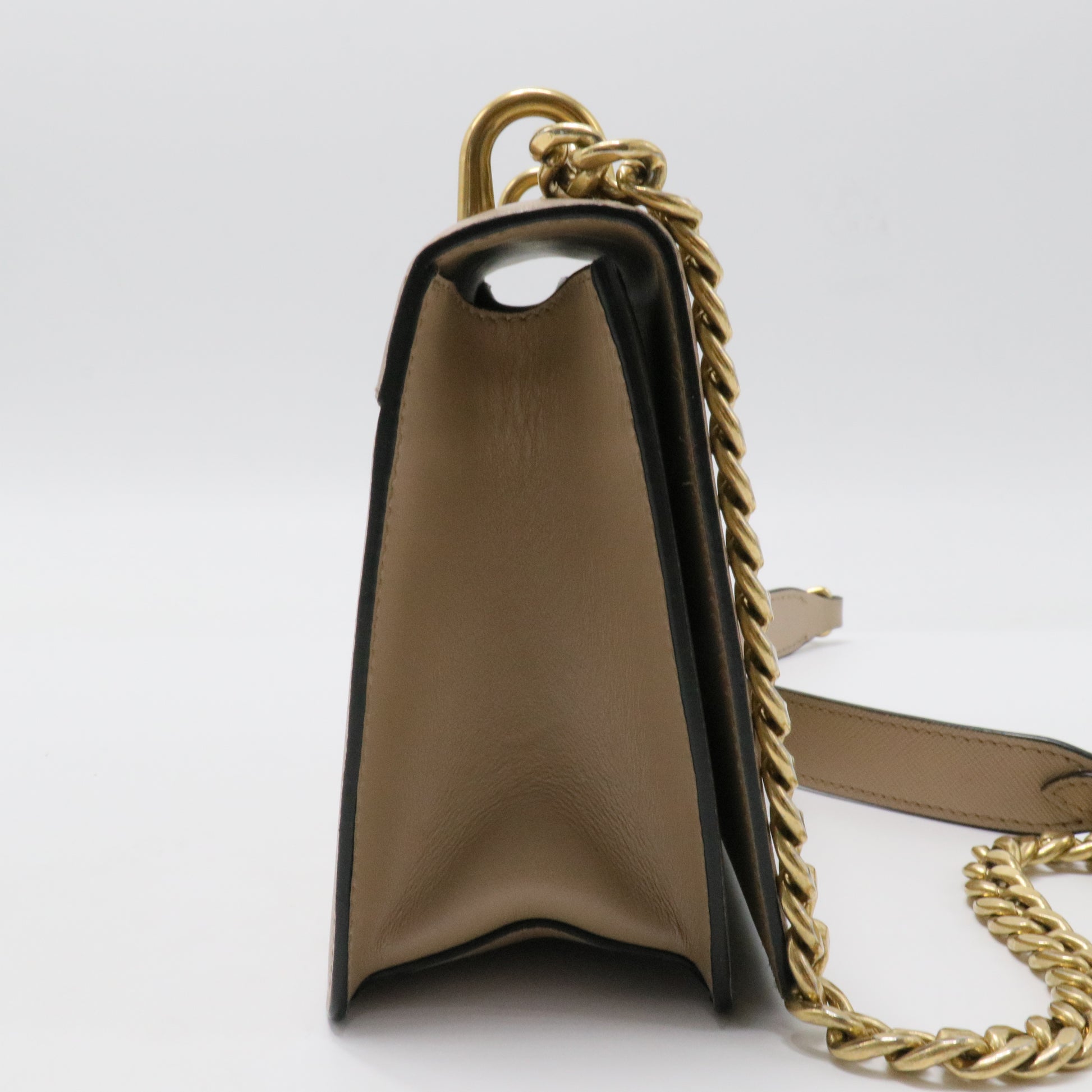 Chain Flap Bag Saffiano Leather Small