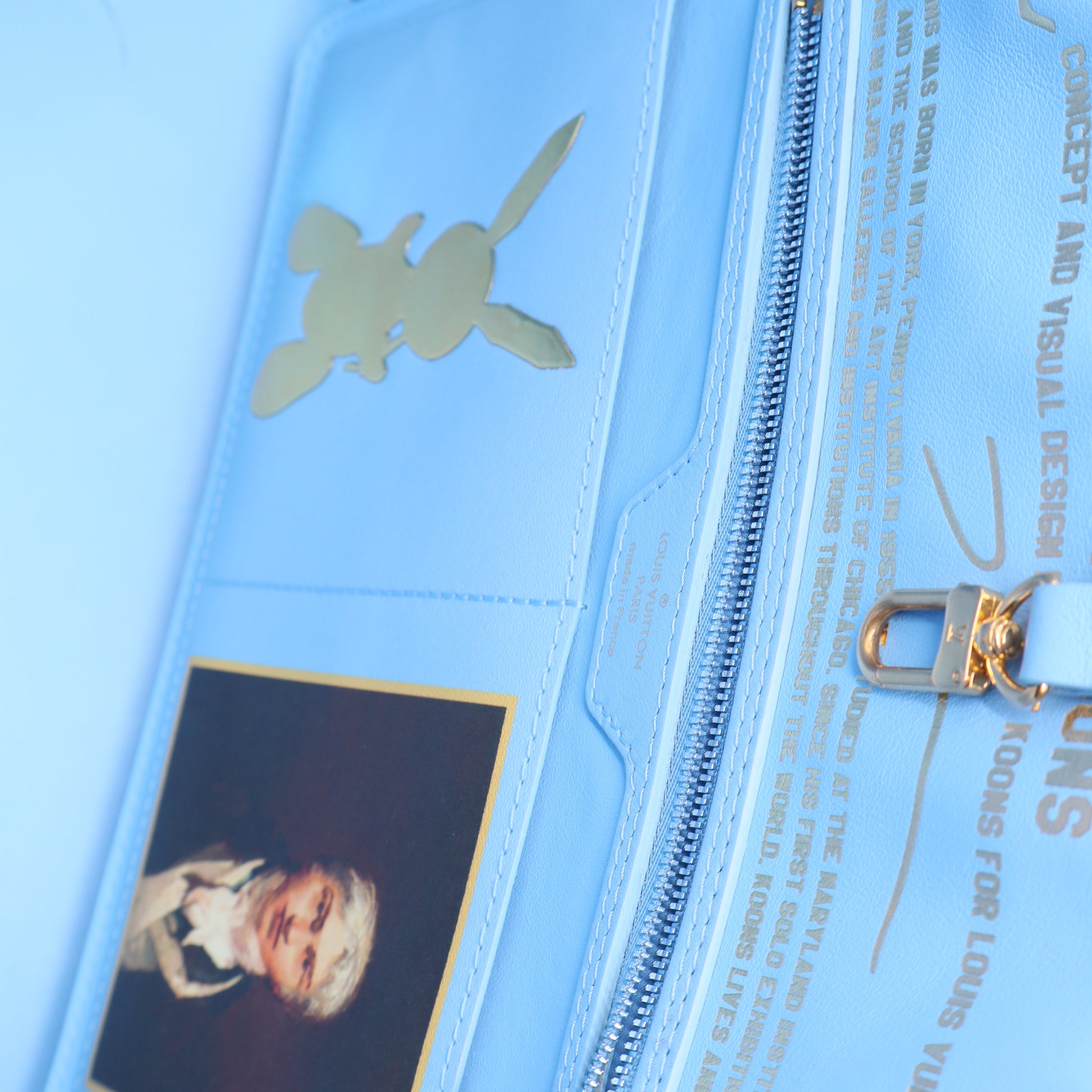 Louis Vuitton Neverfull NM Tote Limited Edition Jeff Koons Turner Print Canvas MM Twins LDJ3494