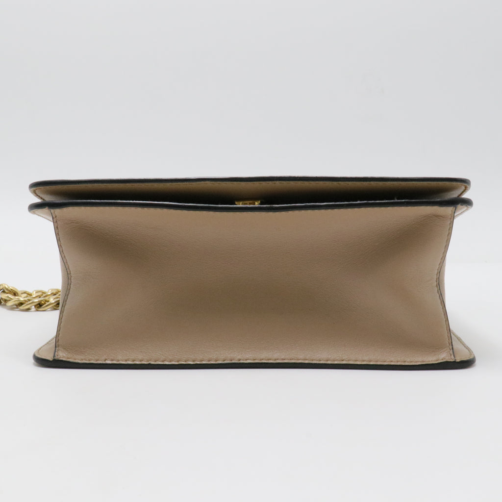 Chain Flap Bag Saffiano Leather Small