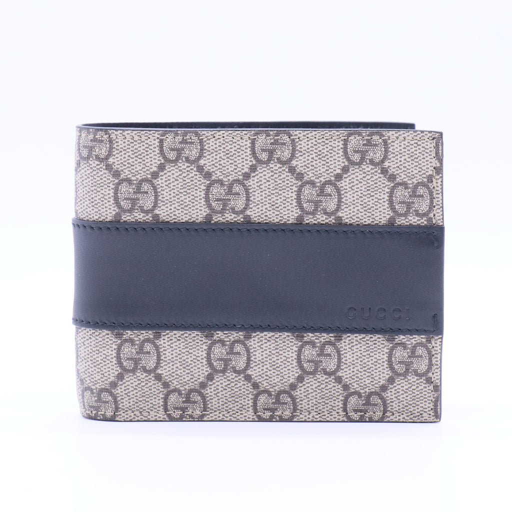 Guccissima Signature Dorian Bi-Fold Wallet Black