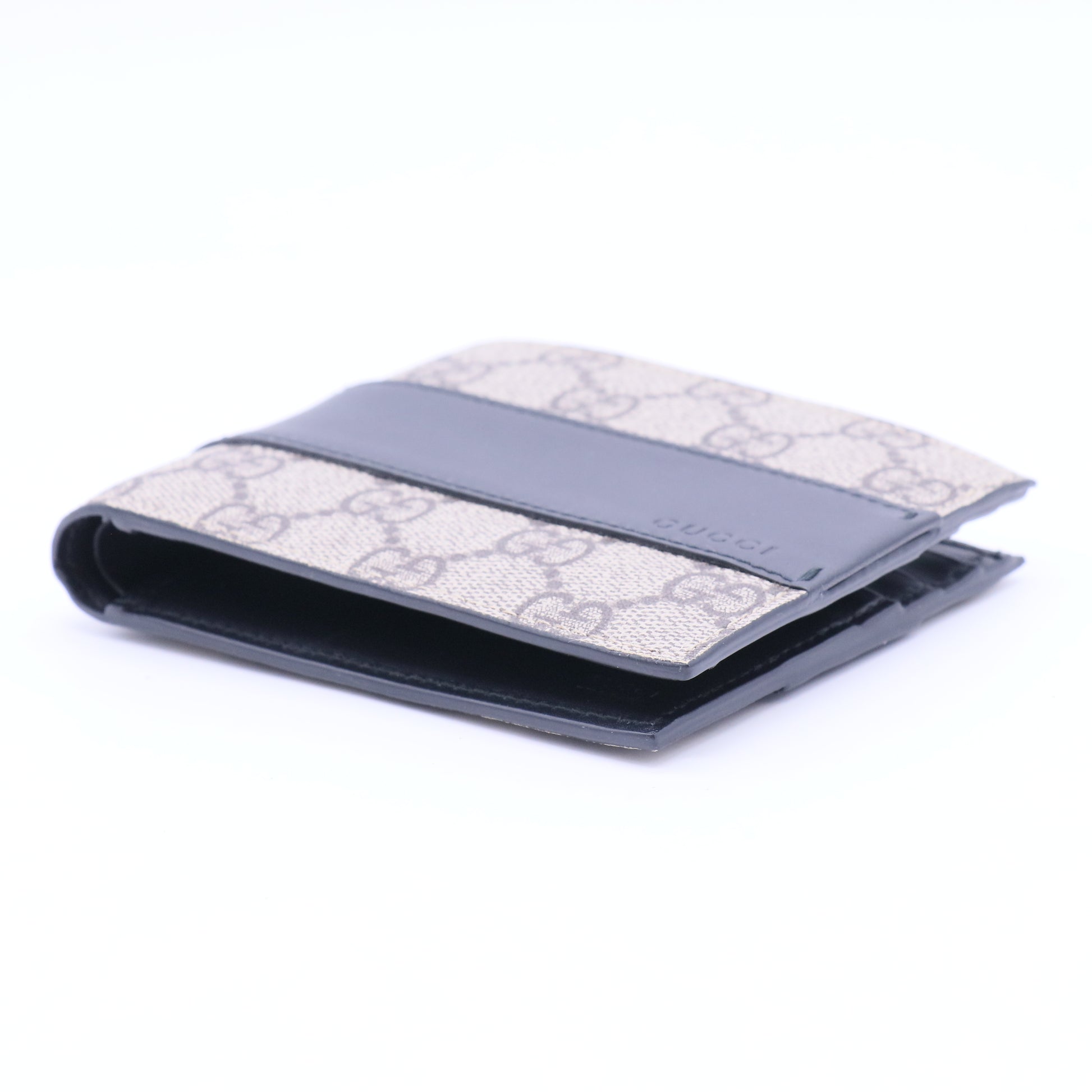 Guccissima Signature Dorian Bi-Fold Wallet Black