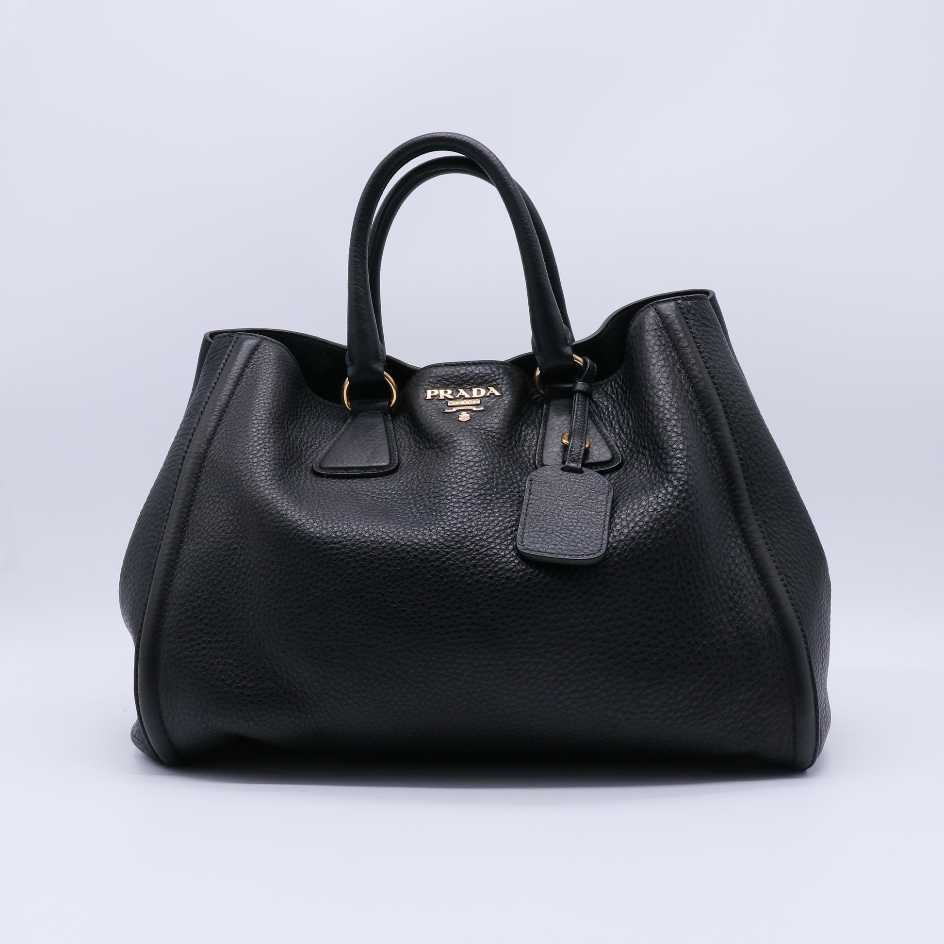 Prada Vitello Daino Leather Tote Bag B21571