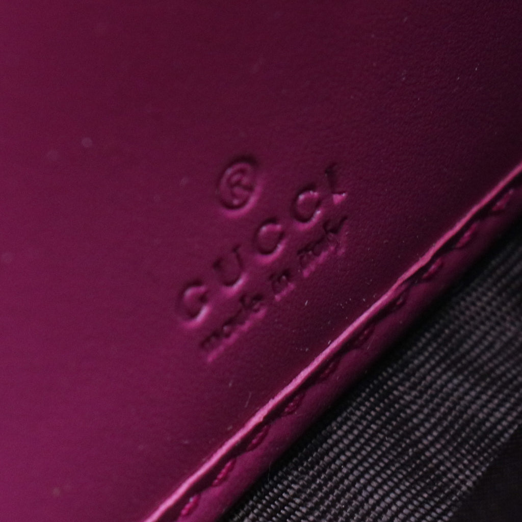 Guccissima Ribbon Long Wallet Magenta