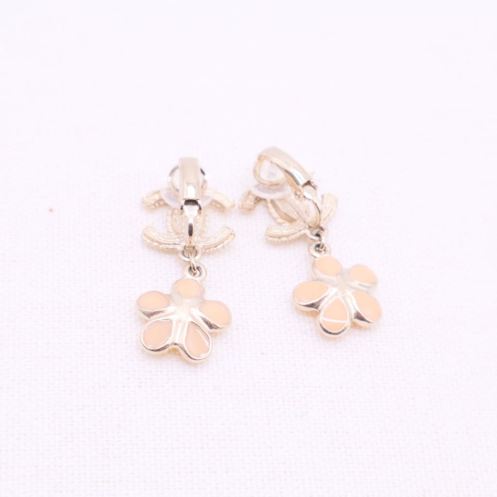 Gold Coco Mark A18V flower-drop earrings Golden