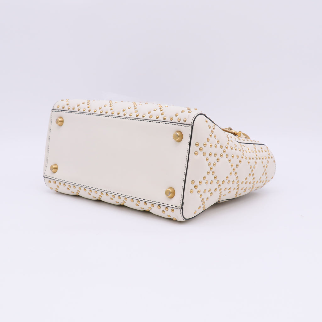 Christian Dior Supple Lady Dior Bag Cannage Studded Lambskin Medium twins LDJ5484