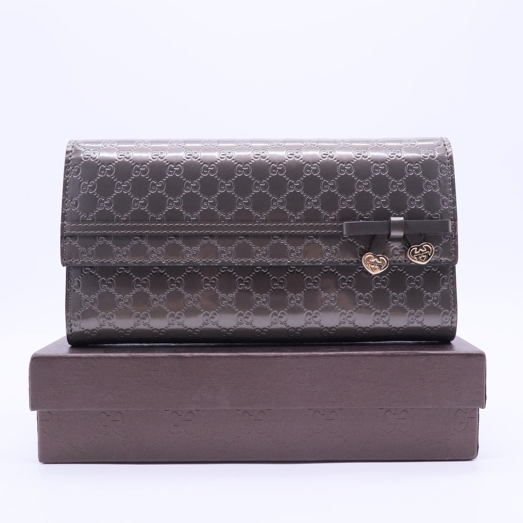 Microguccissima Pattern Leather Continental Wallet W20288