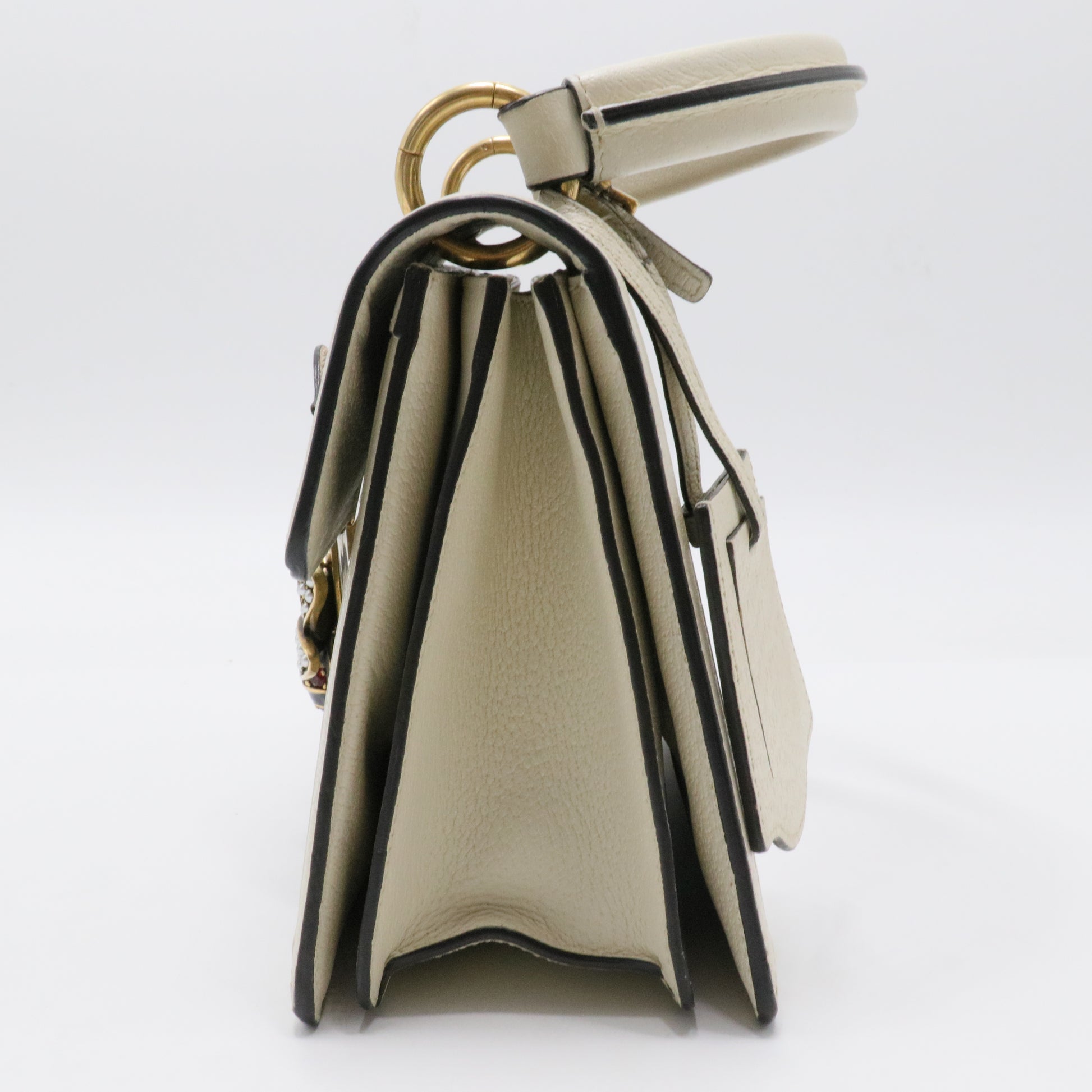 Queen Margaret Top Handle Bag GG Coated Canvas Small