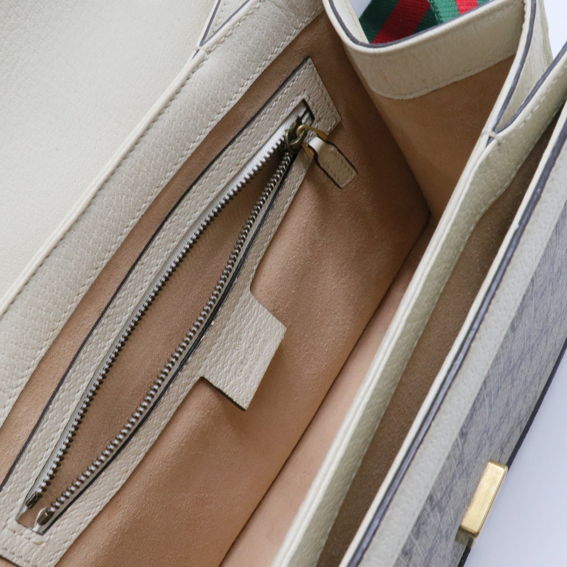 Queen Margaret Top Handle Bag GG Coated Canvas Small