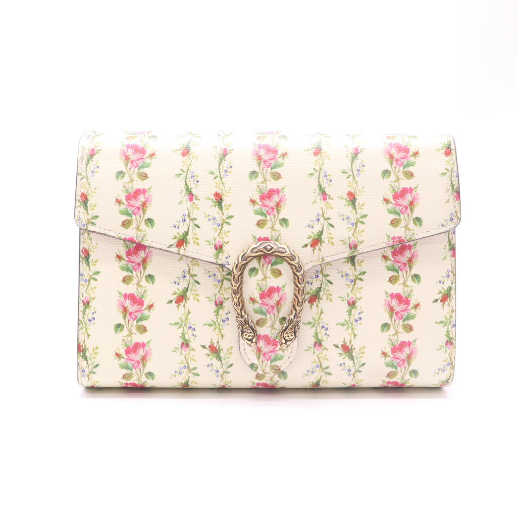 Gucci Calfskin Floral Print Mini Dionysus Twins LDJ4922