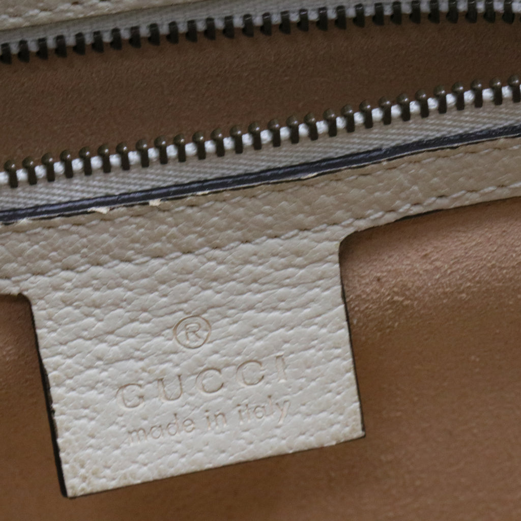 Queen Margaret Top Handle Bag GG Coated Canvas Small