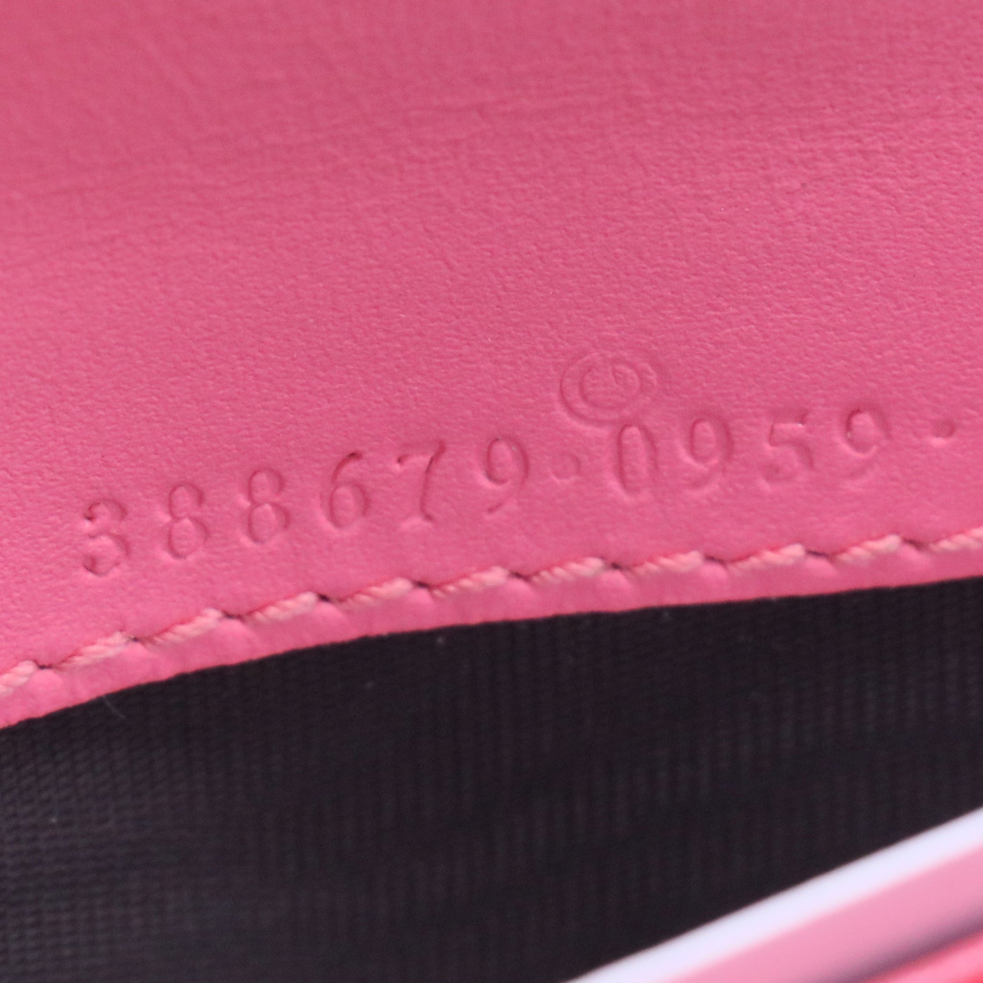 Pink Guccissima Continental Bow Wallet