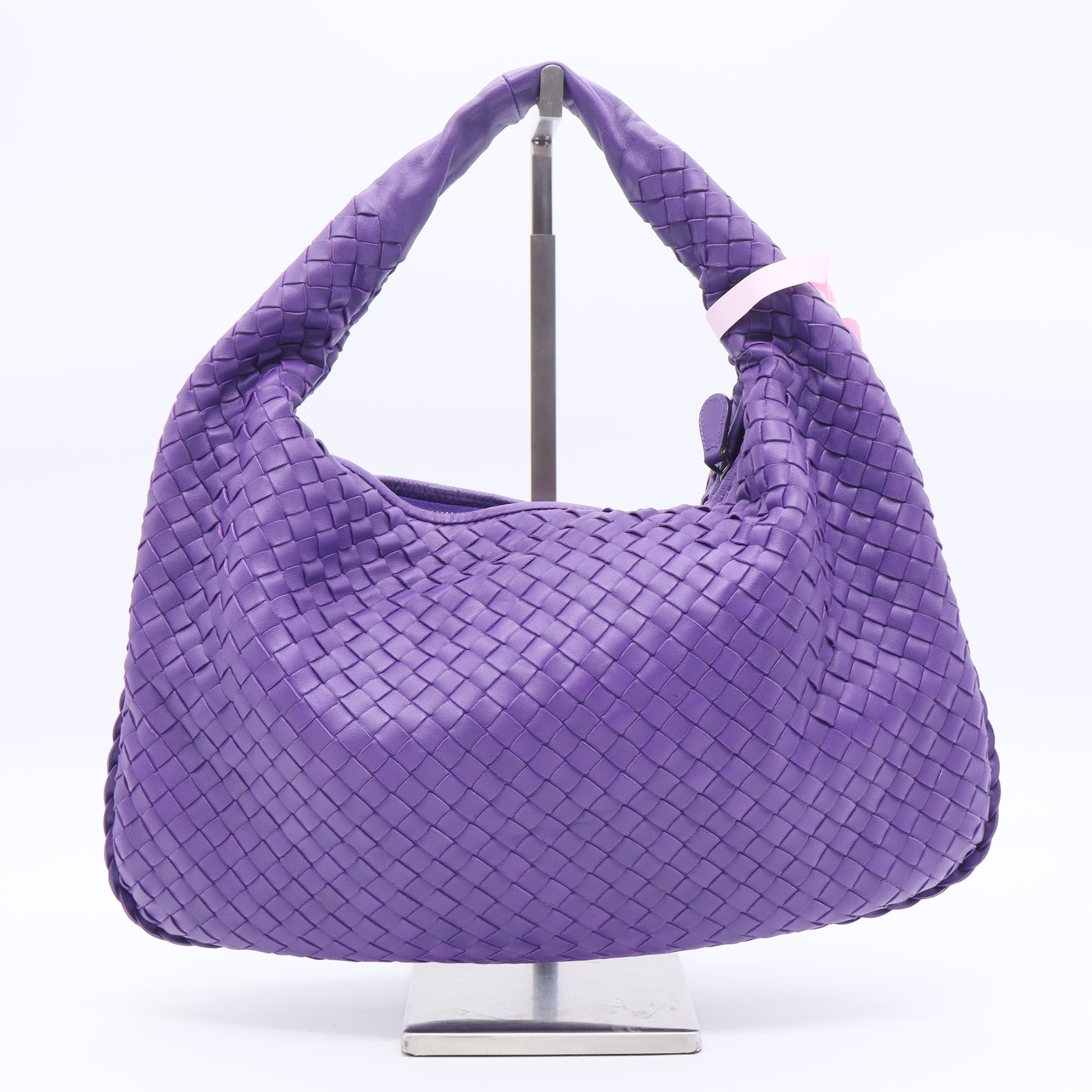 Bottega Veneta Nappa Intrecciato Teen Jodie Hobo Eggplant twins LDJ3492