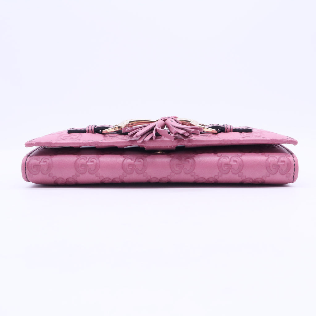 Emily Wallet on Chain Guccissima Leathert W20282