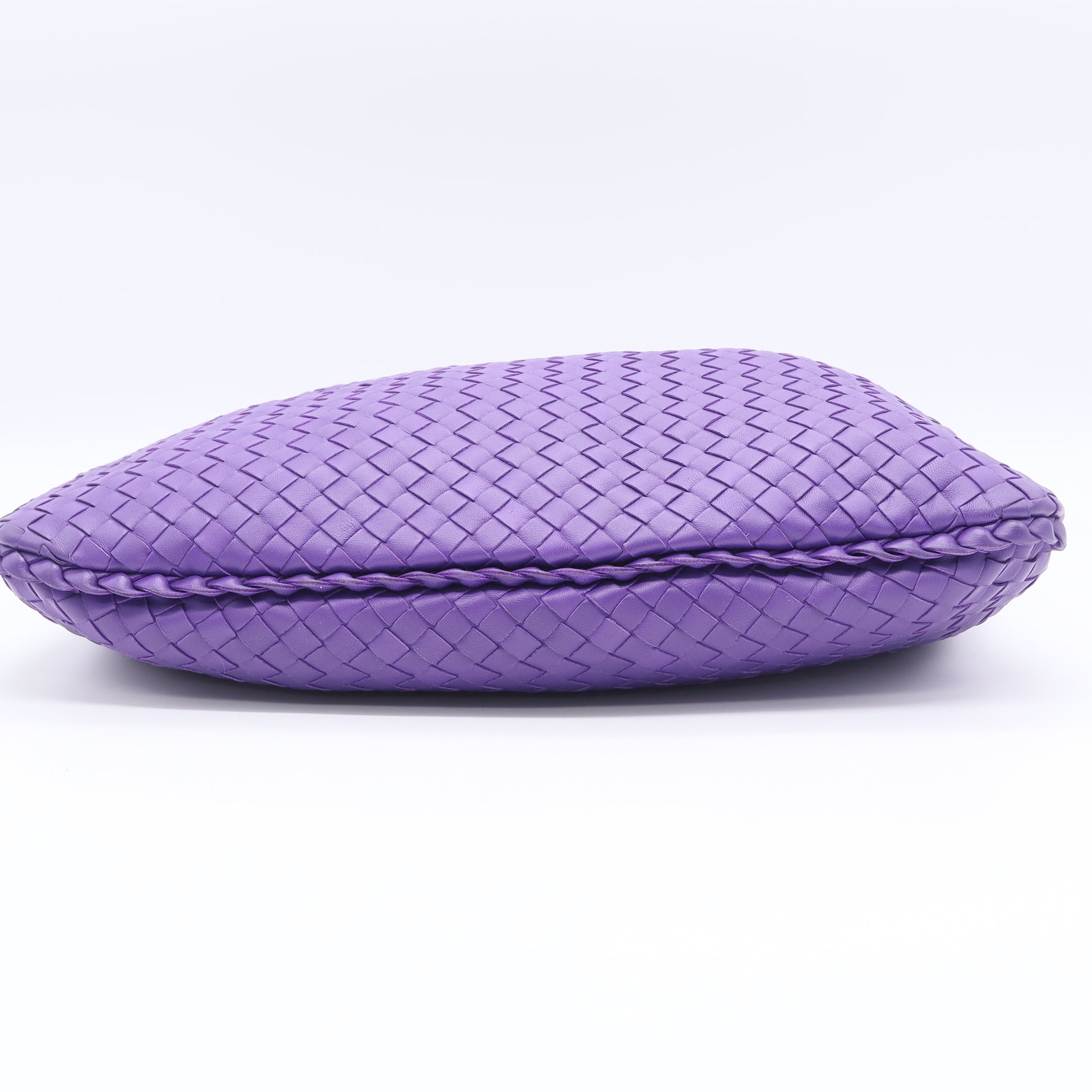 Bottega Veneta Nappa Intrecciato Teen Jodie Hobo Eggplant twins LDJ3492