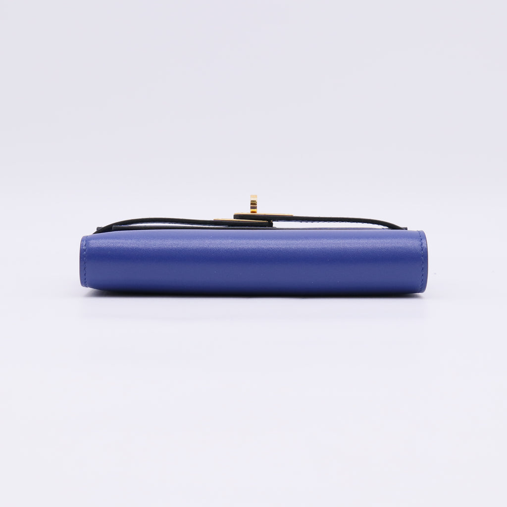 Hermès Navy Blue Leather Wallet W22521