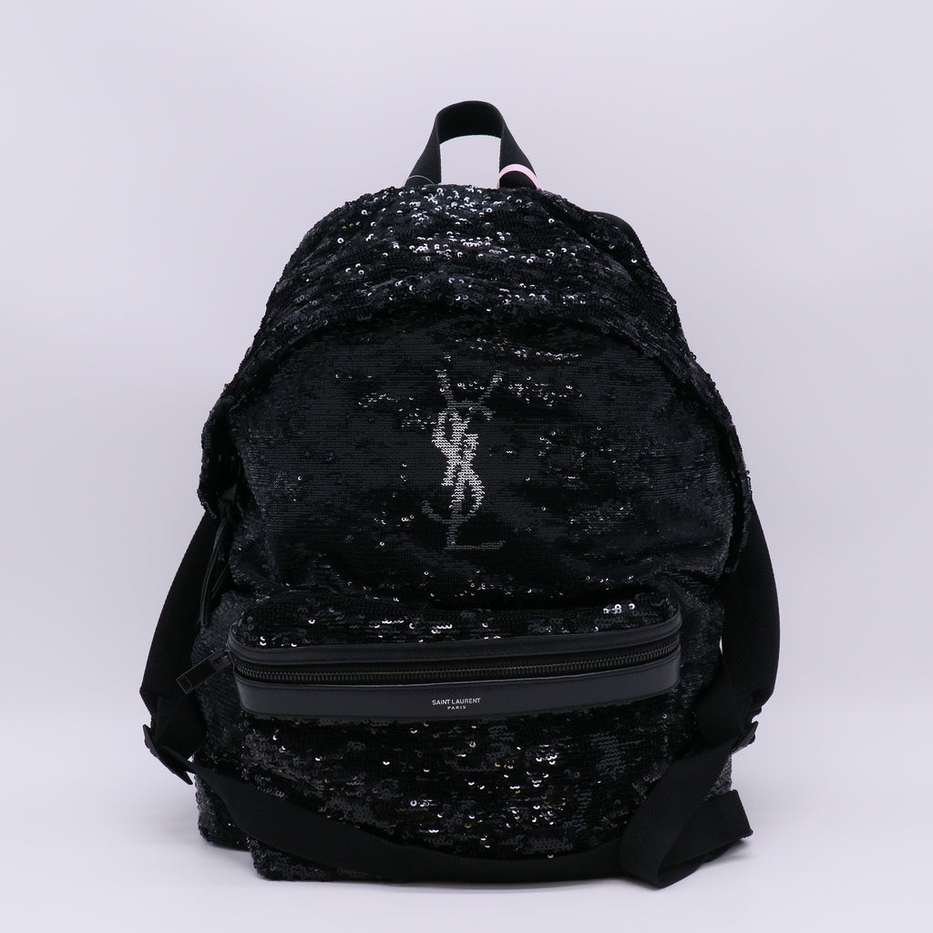 Saint Laurent Sequin-Embellished Backpack twins LDJ5488