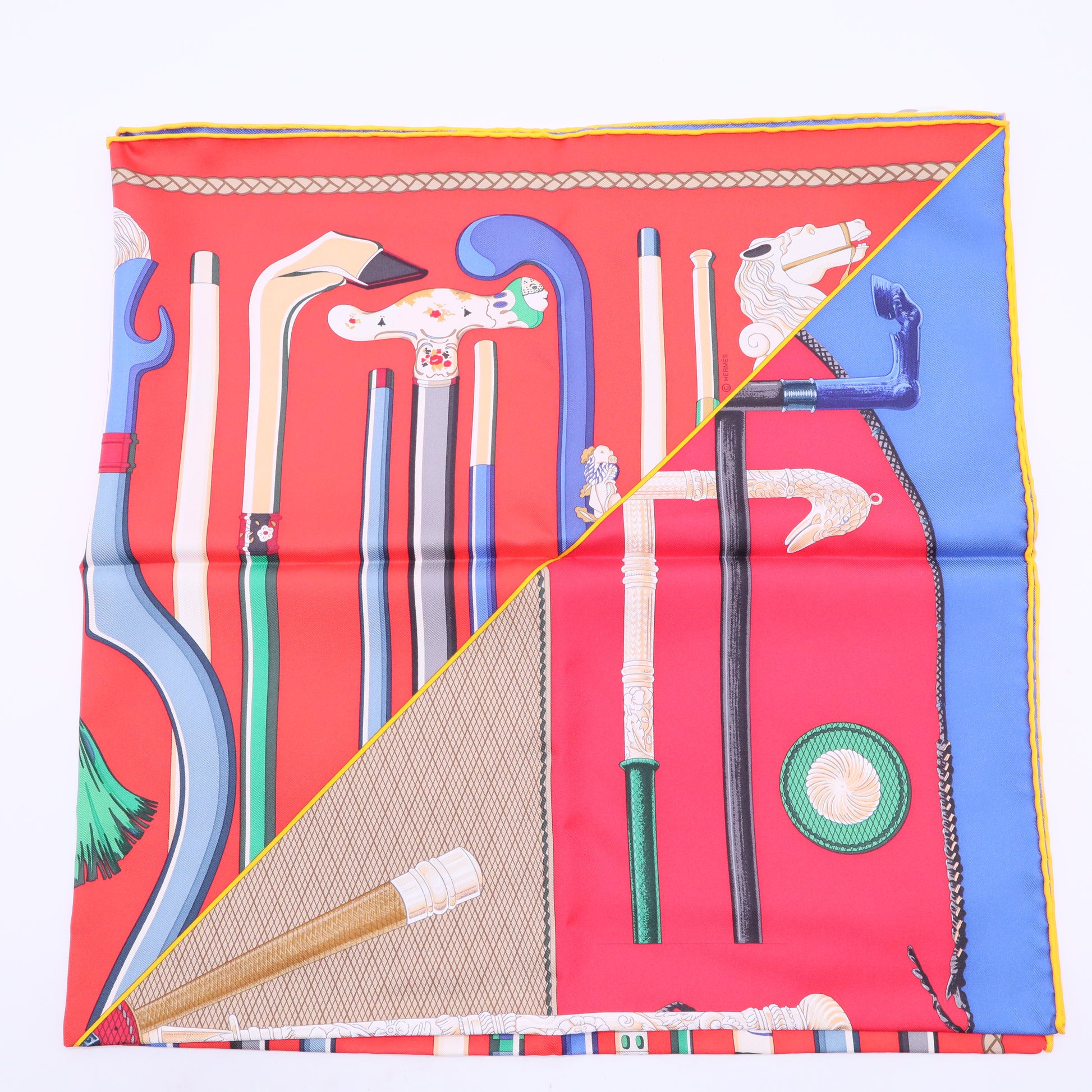 Cannes and Canes Series Silk Scarf W20271