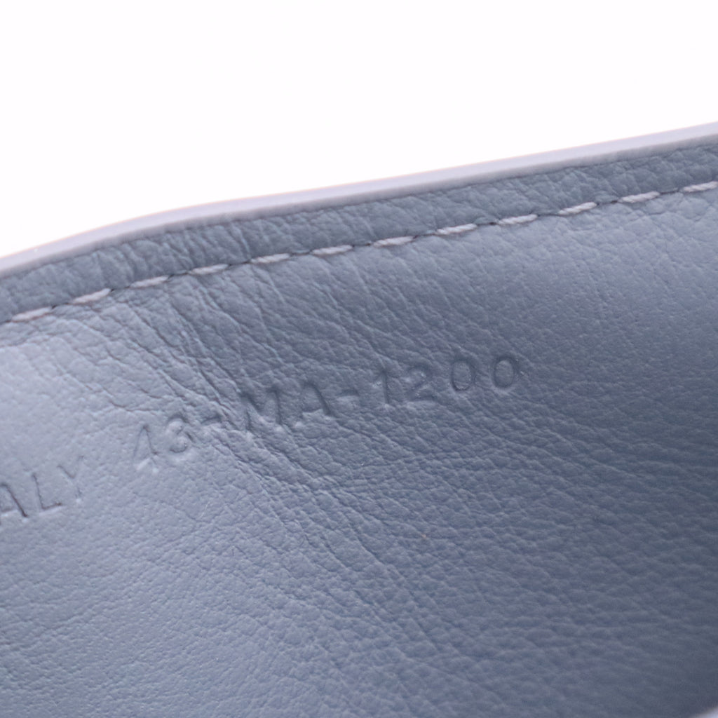 Light Blue Cannage Quilted Patent Leather Lady Dior Lotus Wallet twins