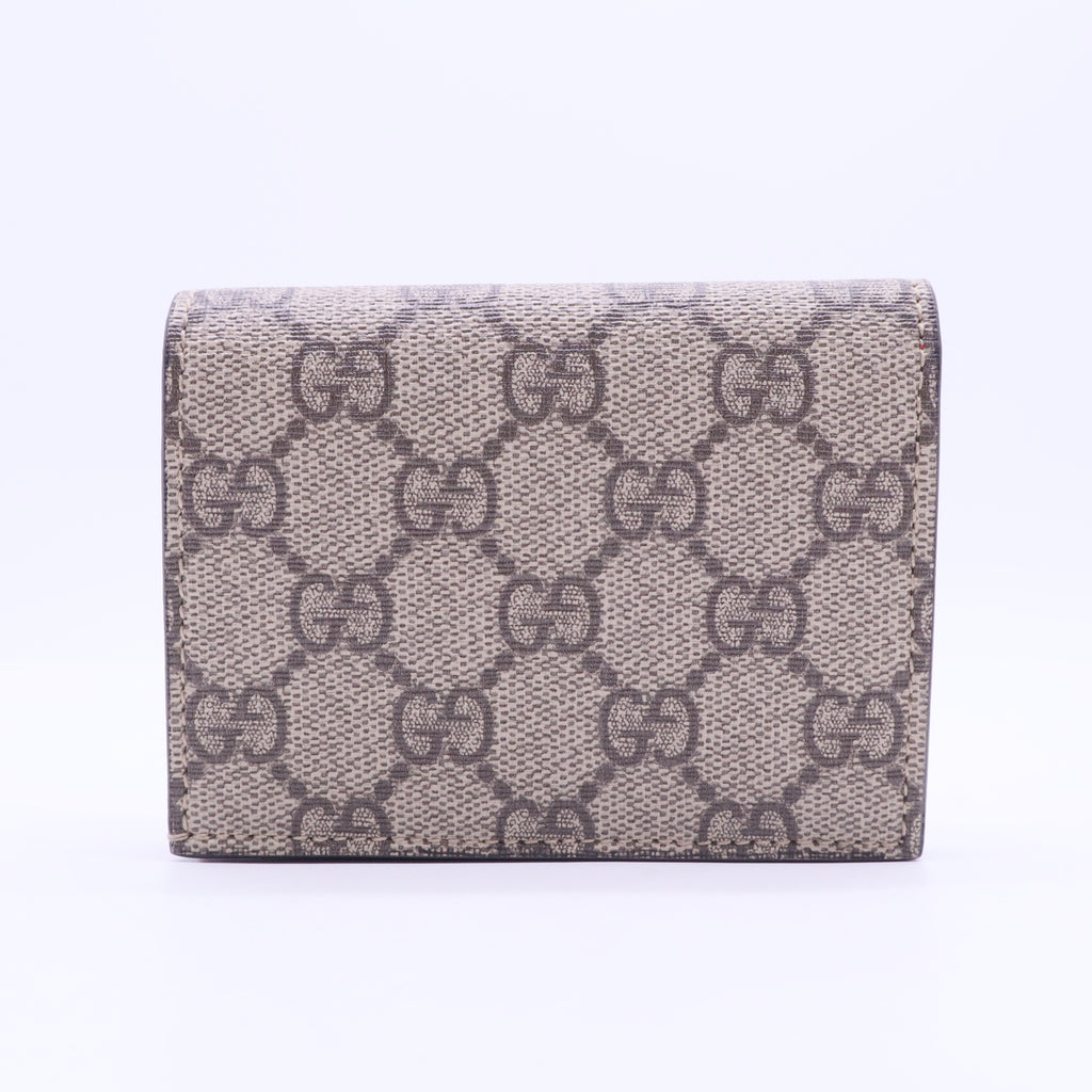 Gucci Cherry GG Supreme Card Holder