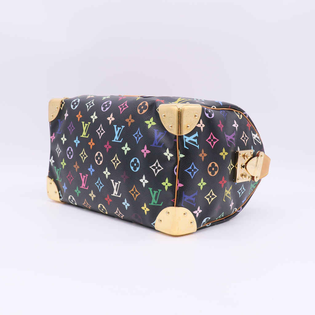Louis Vuitton Monogram Multicolor Speedy 30 Black twins LDJ5479