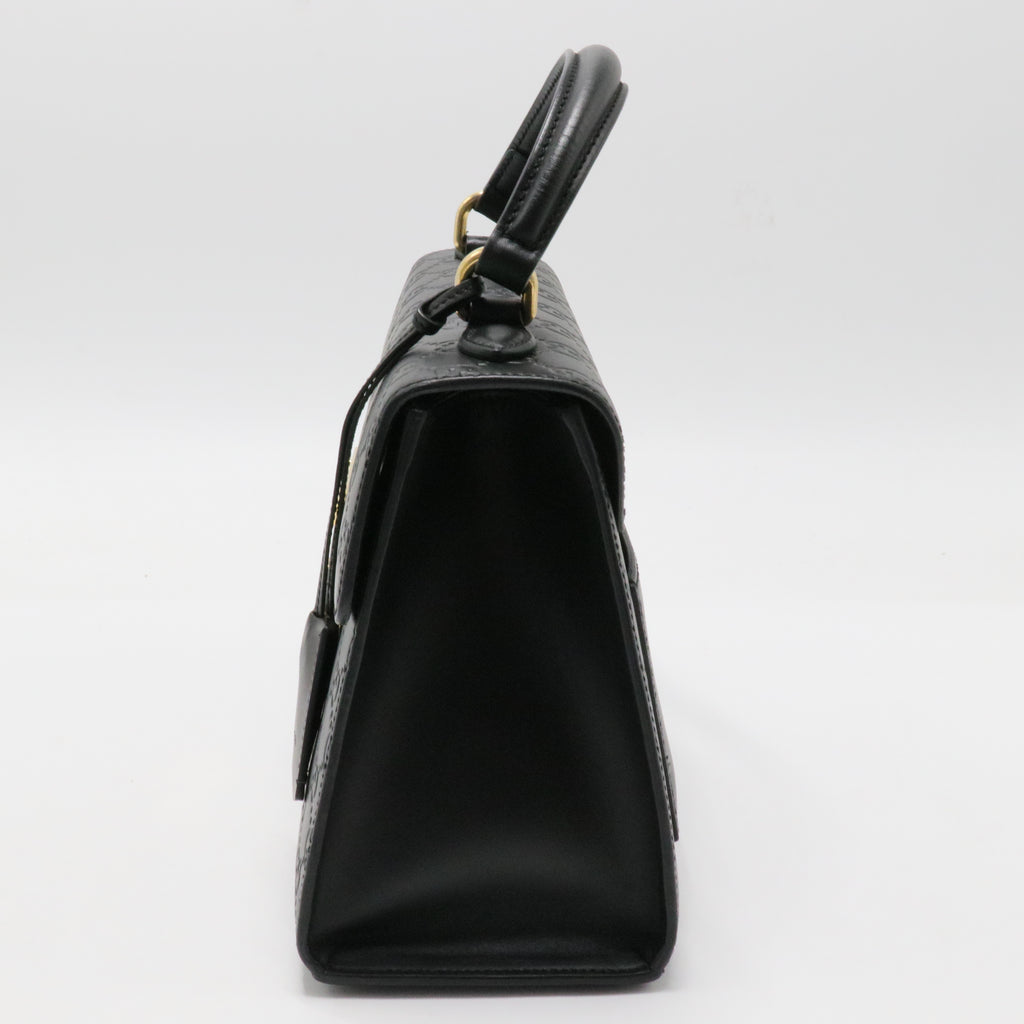 Padlock Top Handle Bag Guccissima Leather Small