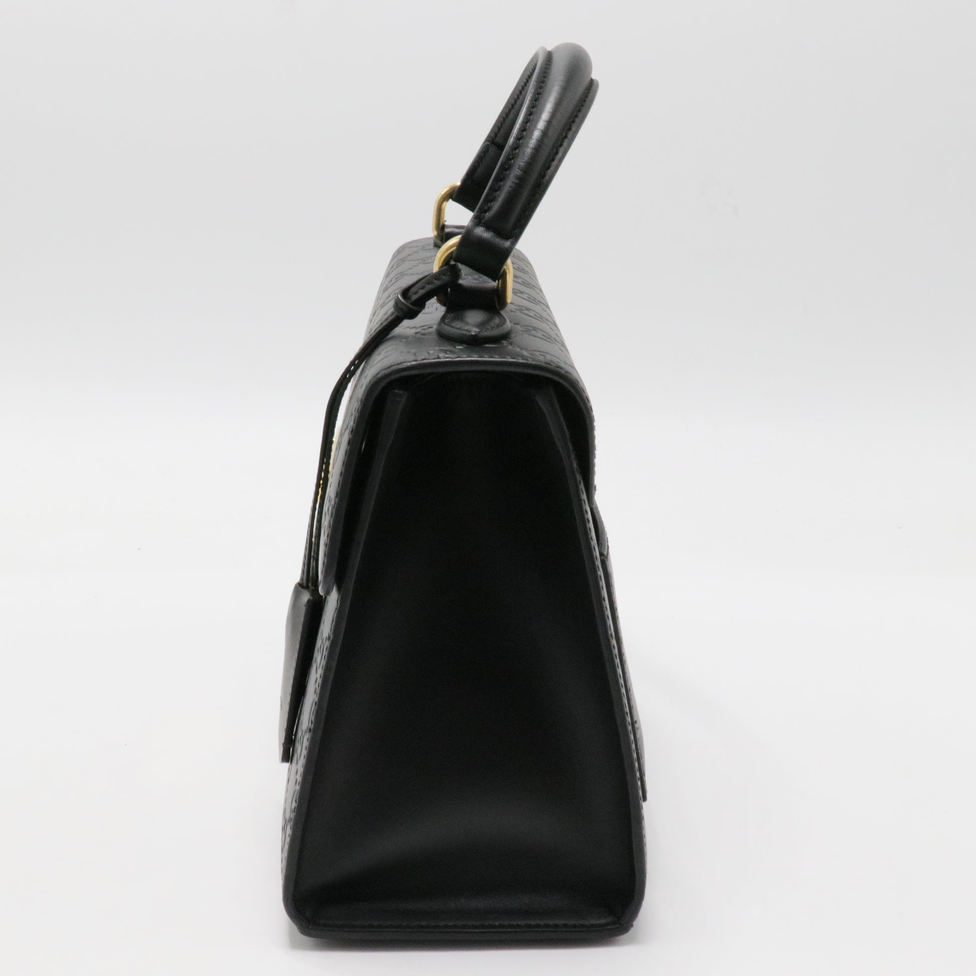 Padlock Top Handle Bag Guccissima Leather Small