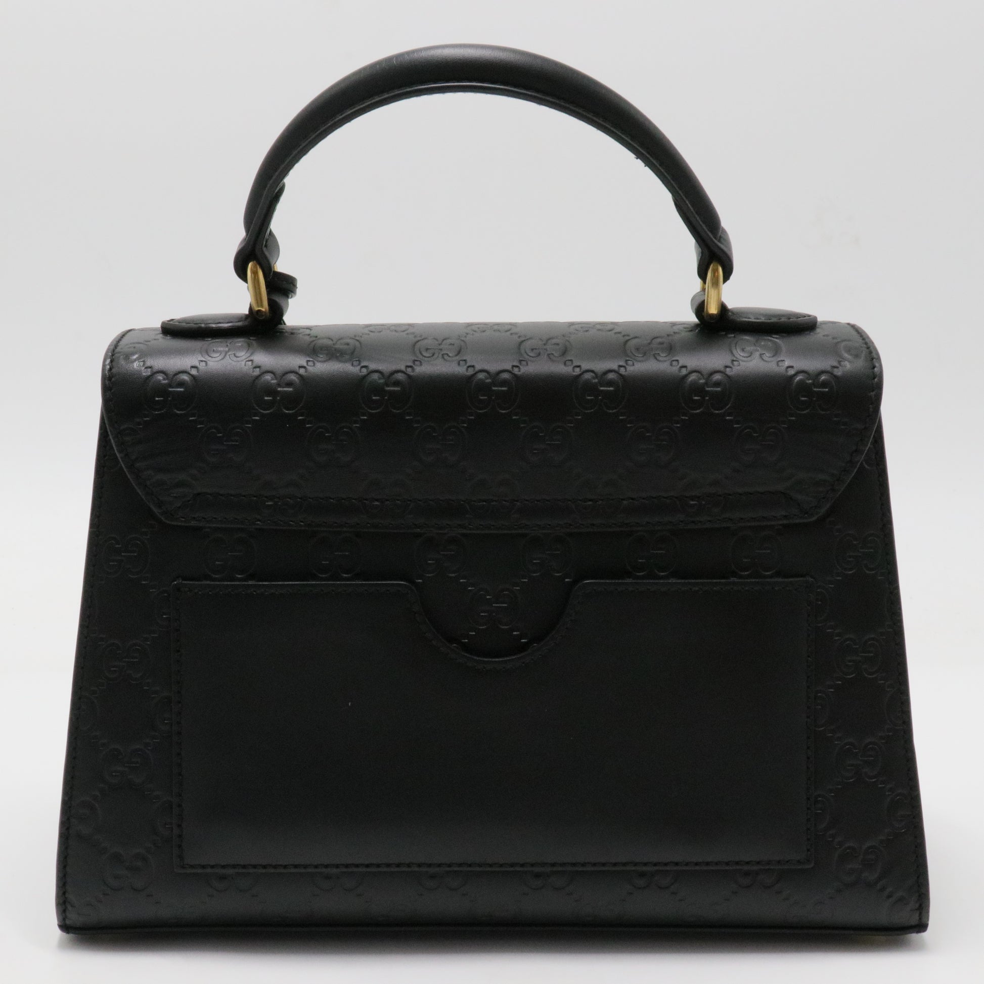 Padlock Top Handle Bag Guccissima Leather Small