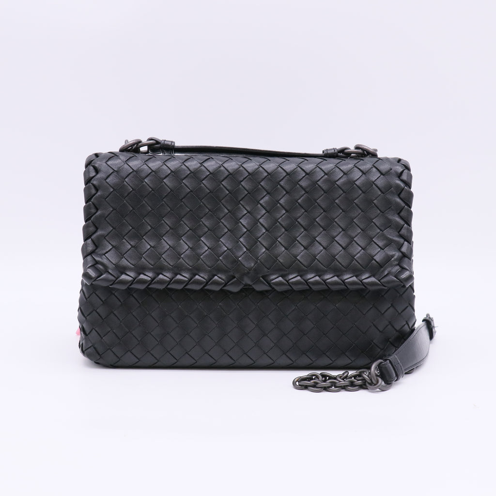 Bottega Veneta Intrecciato Woven Nappa Leather Olimpia Bag twins LDJ5476