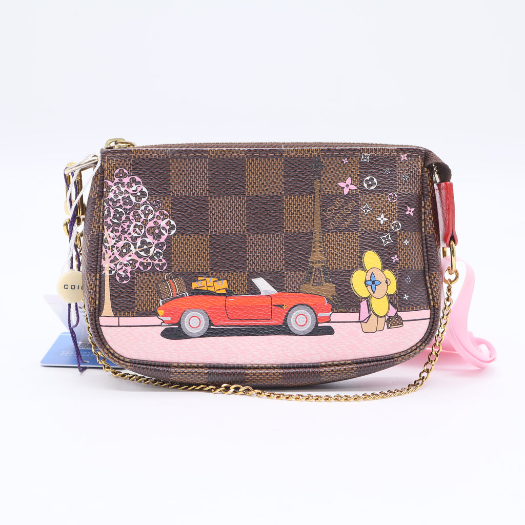 Louis Vuitton Limited Edition Monogram Canvas Christmas 2022 Vivienne Mini Accessories Pochette Bag LDJ3497