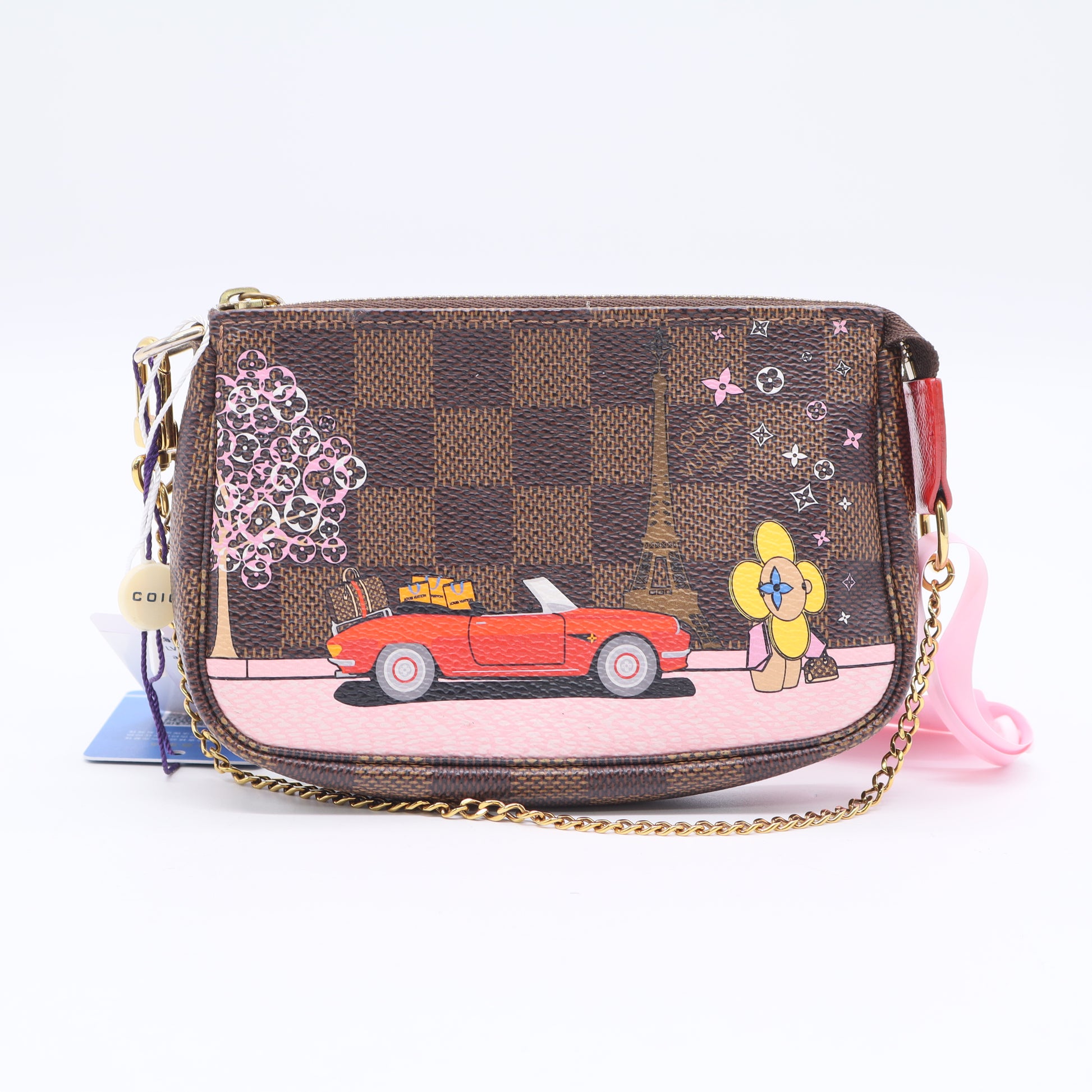Louis Vuitton Limited Edition Monogram Canvas Christmas 2022 Vivienne Mini Accessories Pochette Bag LDJ3497