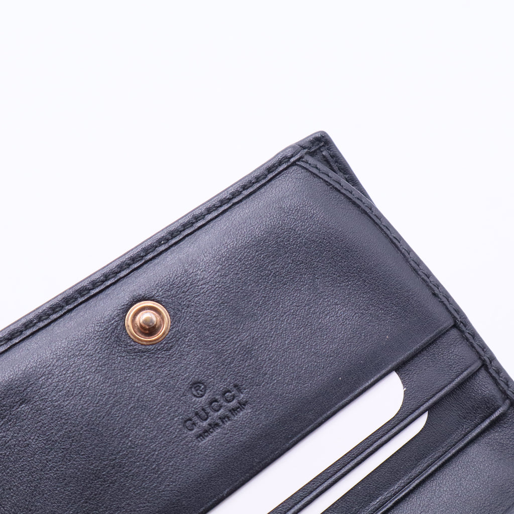 Gucci GG Marmont Bifold Passport Case Matelasse Leather