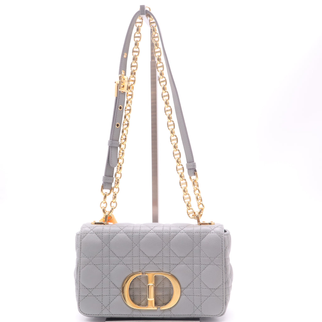 Caro Bag Cannage Quilt Calfskin Small Twins LDJ4923