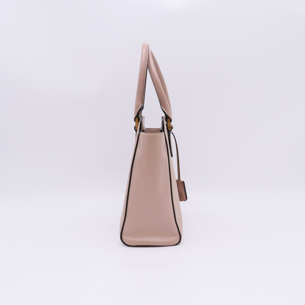 Prada Saffiano Soft Calf Trimmed Convertible Open Tote (Model: 1BA113) B23169