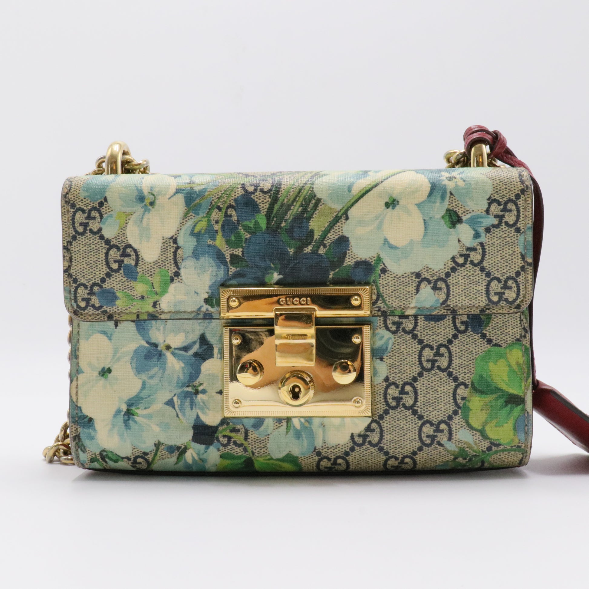Small GG Blooms Padlock Shoulder Bag