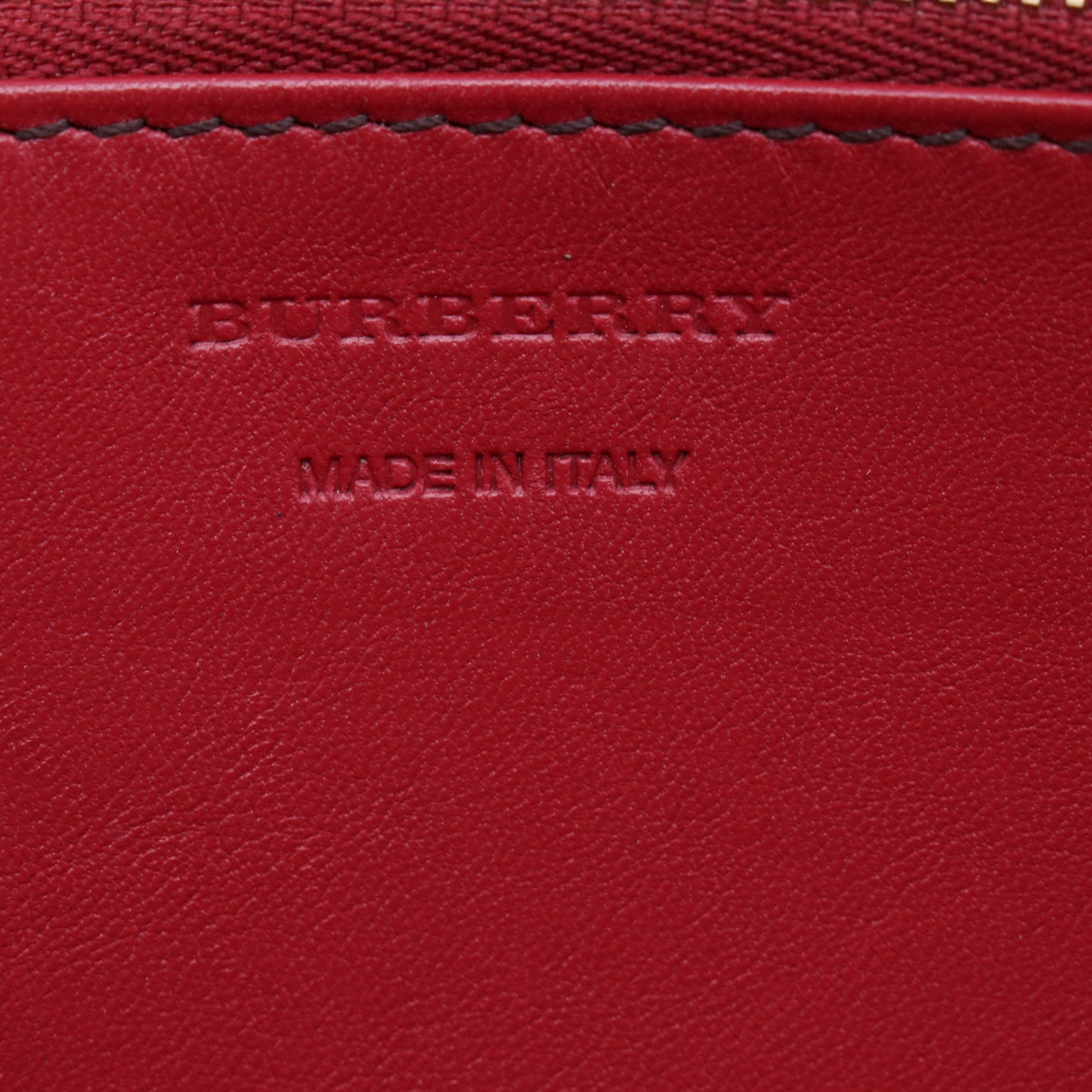 Burberry House Check Canvas Elmore Zip Around Wallet W21323