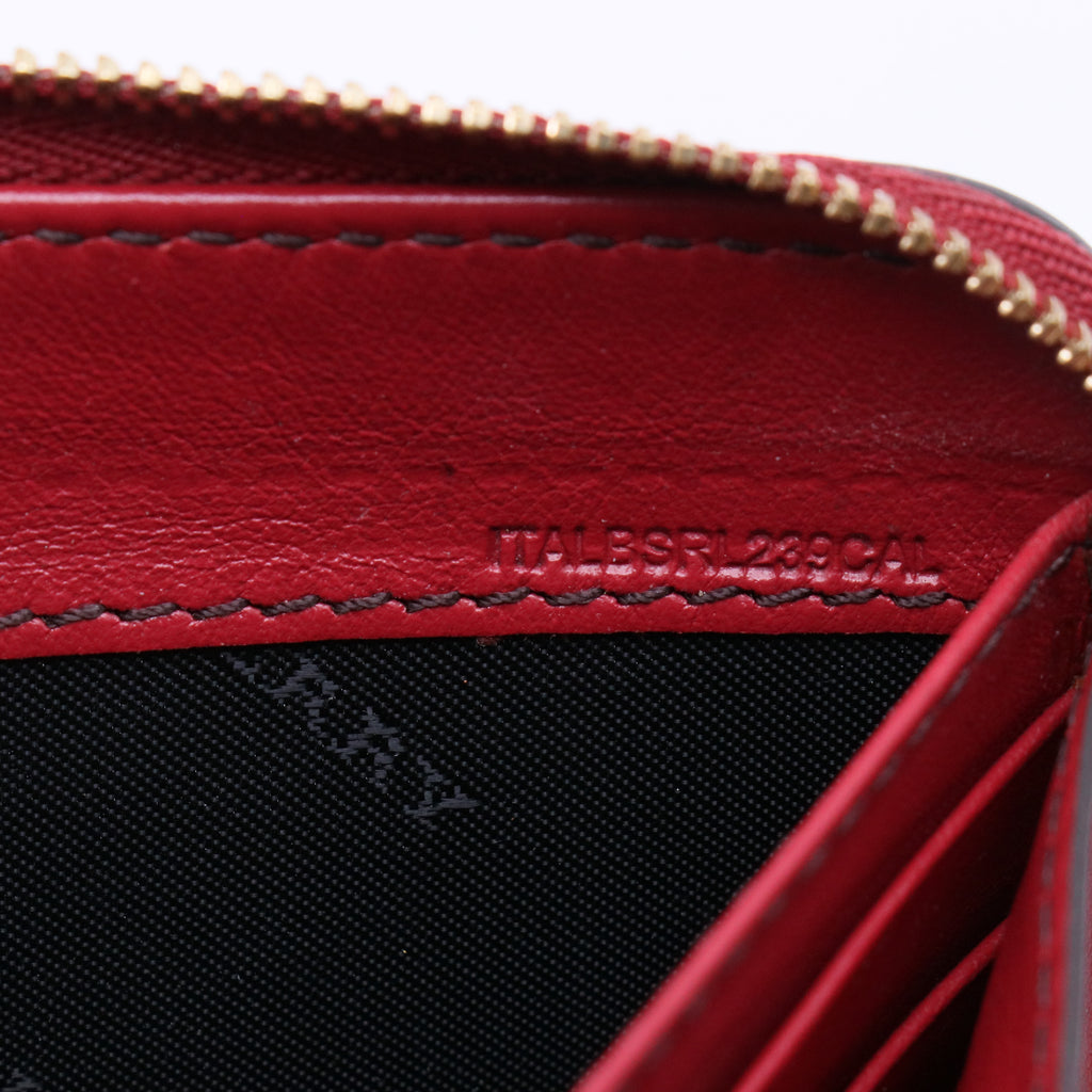 Burberry House Check Canvas Elmore Zip Around Wallet W21323